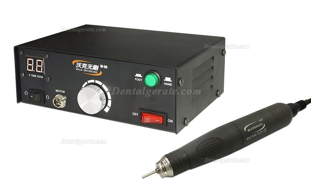 WALK W-50 BRUSHLESS Mikromotor-Poliermaschine f&uuml;r Dentallabore + B&uuml;rstenlose Mikromotor-Handst&uuml;ck 50K RPM